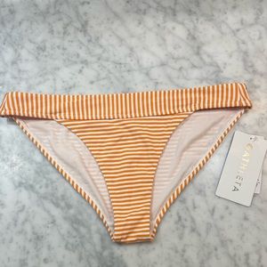 ATHLETA STRIPPED BIKINI BOTTOM